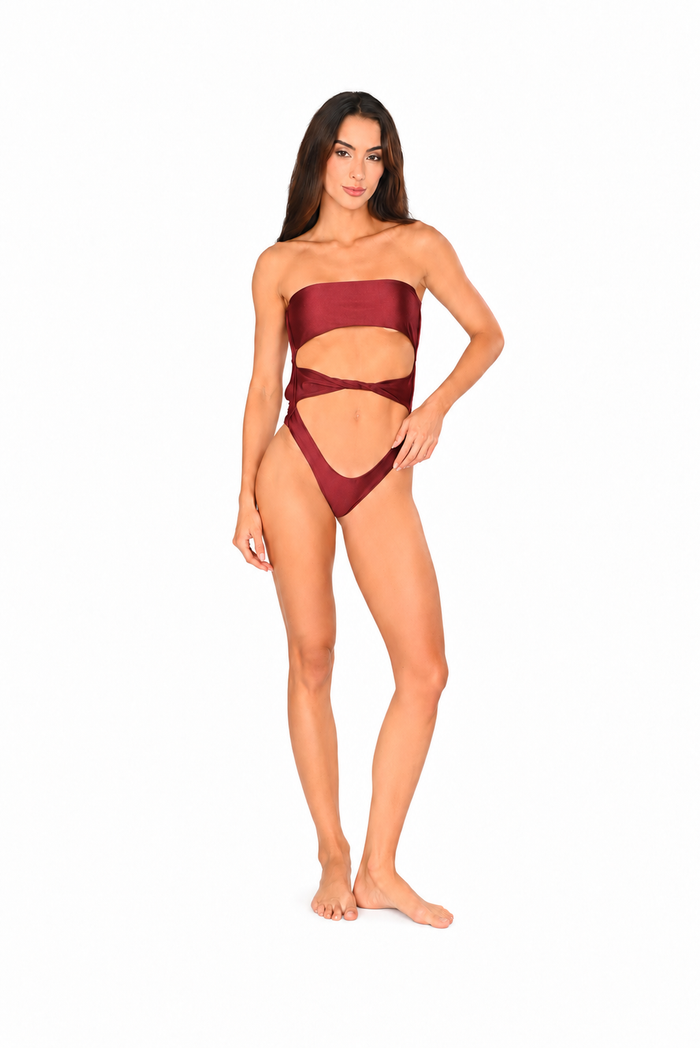 ATENAS SWIMSUIT VINOTINTO